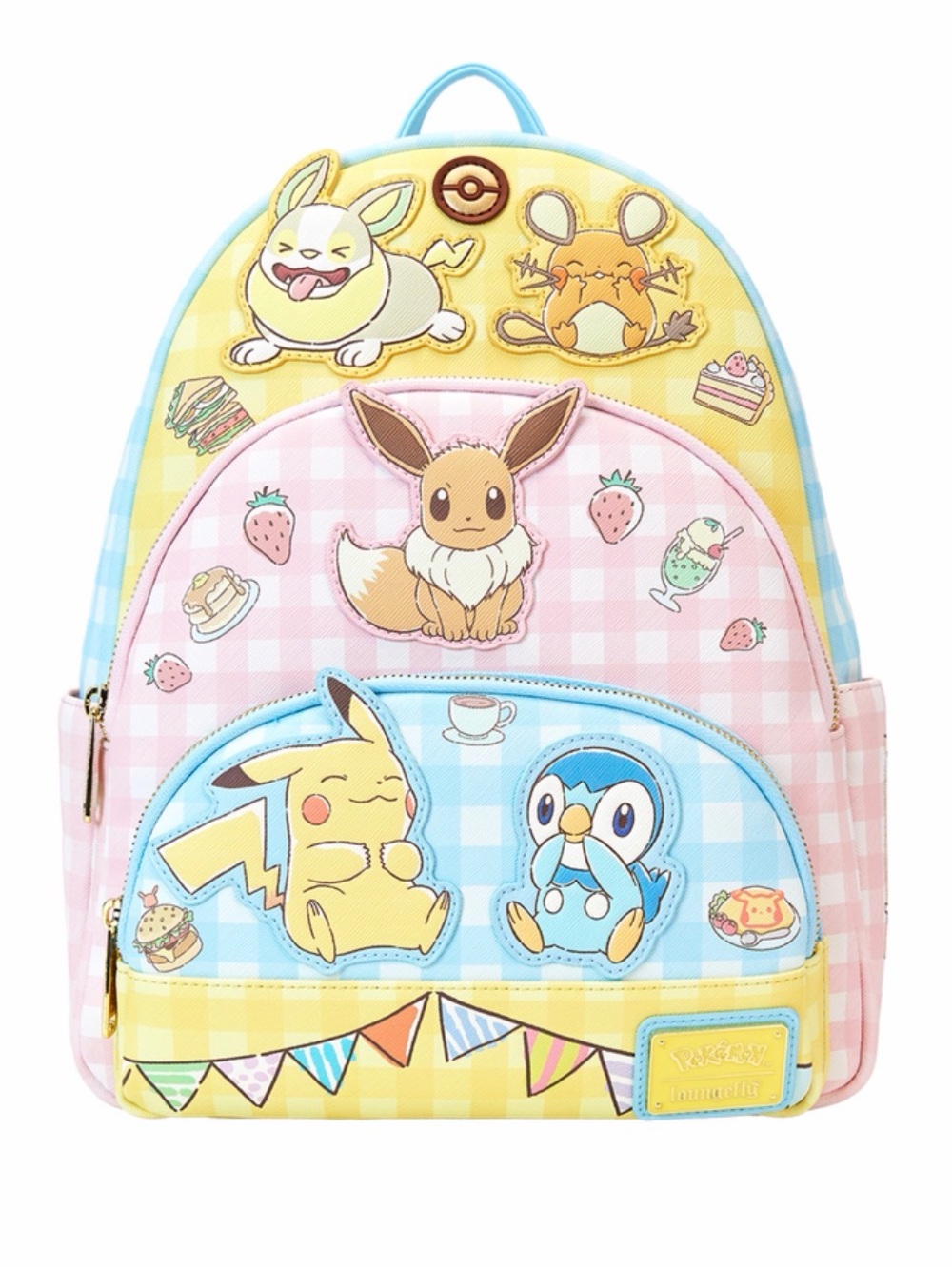 NWT Loungefly Pokémon Café Triple Pocket Mini Backpack